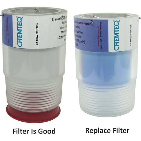 Chemteq Filter Change Indicator 3 for Ammonia Vapor 433
